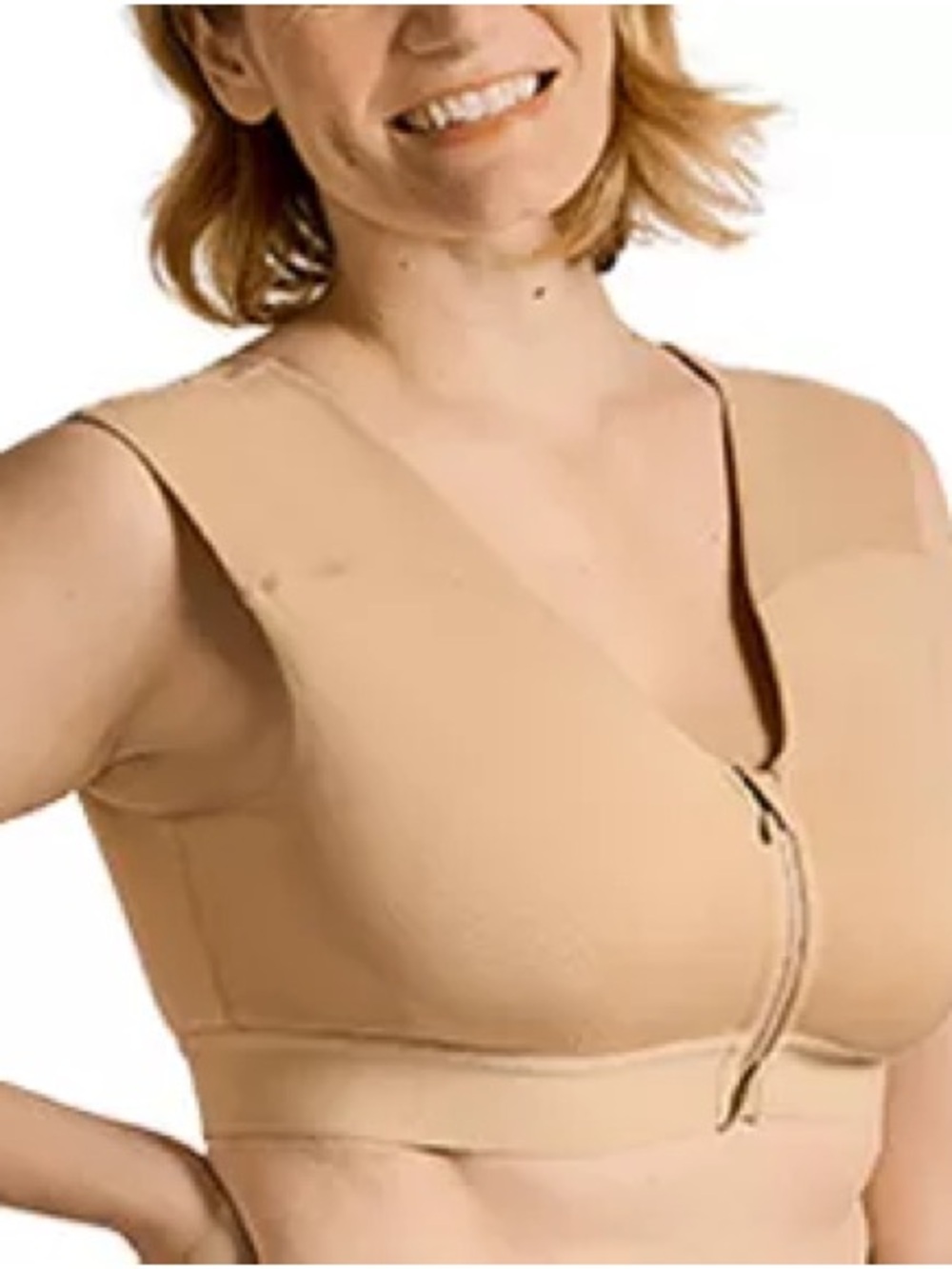 Tommie Copper Zip Up Shoulder Support Bra